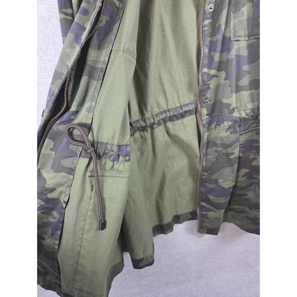 Lane Bryant Field Utility Green Blue Camo Jacket Womens 16 Fitted Grunge NEW - Picture 8 of 13